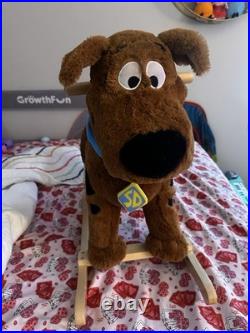 RARE -Warner Bros. Scooby-Doo Large Plush Rocking Toy Brown with SD Collar