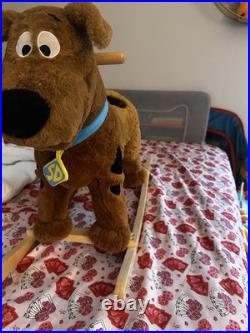 RARE -Warner Bros. Scooby-Doo Large Plush Rocking Toy Brown with SD Collar