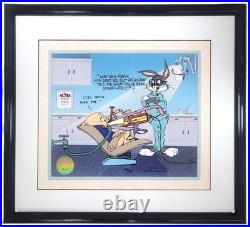RARE Warner Bros WHAT MOUTHFUL Cel BUGS BUNNY PORKY PIG by CHUCK JONES 344/500