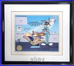 RARE Warner Bros WHAT MOUTHFUL Cel BUGS BUNNY PORKY PIG by CHUCK JONES 344/500 RARE Warner Bros WHAT MOUTHFUL Cel BUGS BUNNY PORKY PIG by CHUCK JONES 344/500