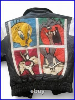 RARE Warner bros ORIGINAL 90s Looney Tunes Tweety bird, Bugs bunny, Kids jacket