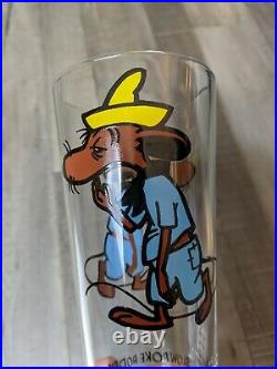 Rare 1973 Slow Poke Rodriguez Warner Bros Collector Series Pepsi Glass cup