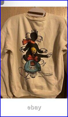 Rare 1985 TM& Warner Bros Sylvester Sweater 1985 Large By Amoroso Made In Greece
