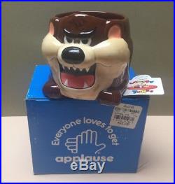 Rare 1989 Griswold Christmas Vacation Applause Taz Tazmanian Devil Mug withBox