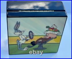 Rare 1992 Warner Bros Inc. Bugs Bunny and Elmer Fudd, Music Jewlery Box, Video Rare 1992 Warner Bros Inc. Bugs Bunny and Elmer Fudd, Music Jewlery Box, Video