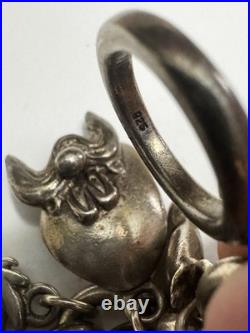 Rare 1992 Warner Bros Solid Sterling Charm Bracelet Ltd Ed Looney Tunes