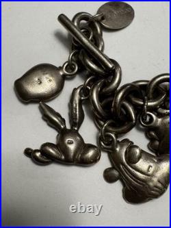Rare 1992 Warner Bros Solid Sterling Charm Bracelet Ltd Ed Looney Tunes