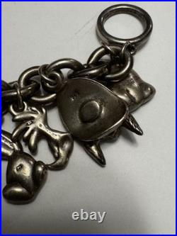 Rare 1992 Warner Bros Solid Sterling Charm Bracelet Ltd Ed Looney Tunes