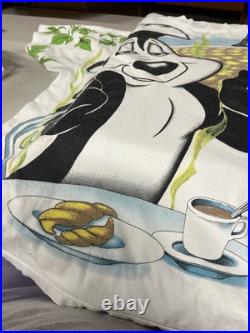 Rare 1993 Warner Bros Wild Oats Pepe Le Peu Art T-shirt Sz XL Insane Rare