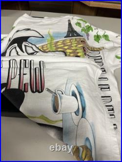 Rare 1993 Warner Bros Wild Oats Pepe Le Peu Art T-shirt Sz XL Insane Rare