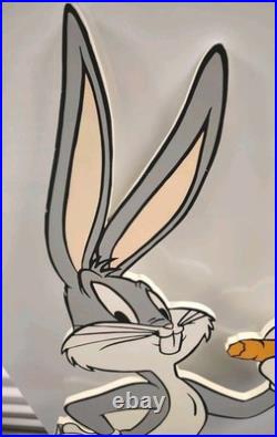 Rare 1994 Bigs Bunny Laminated Wall Art Decor Warner Brothers Studio Store 31