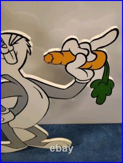 Rare 1994 Bigs Bunny Laminated Wall Art Decor Warner Brothers Studio Store 31