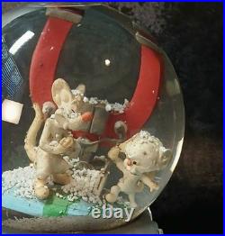 Rare 1995 Pinky And The Brain Snow Globe withBox. World Domination Shall Be Mine