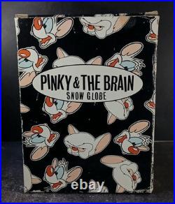 Rare 1995 Pinky And The Brain Snow Globe withBox. World Domination Shall Be Mine