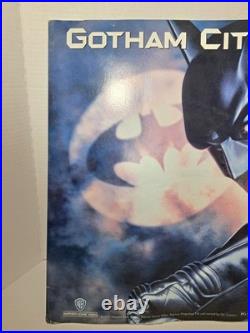 Rare 1995 Warner Bros Batman Forever Val Kilmer Walmart Promotinal Poster 29x18