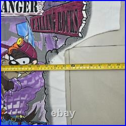 Rare 1995 Warner Bros. Loony Toons Taz Mine Vintage T Shirt AOP Full Print SizeXL Rare 1995 Warner Bros. Loony Toons Taz Mine Vintage T Shirt AOP Full Print SizeXL