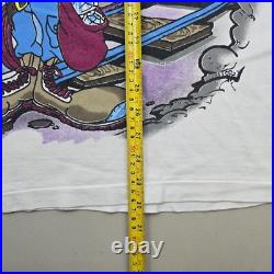 Rare 1995 Warner Bros. Loony Toons Taz Mine Vintage T Shirt AOP Full Print SizeXL Rare 1995 Warner Bros. Loony Toons Taz Mine Vintage T Shirt AOP Full Print SizeXL