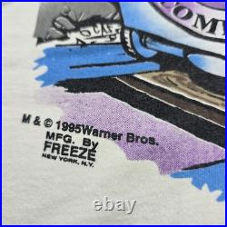 Rare 1995 Warner Bros. Loony Toons Taz Mine Vintage T Shirt AOP Full Print SizeXL Rare 1995 Warner Bros. Loony Toons Taz Mine Vintage T Shirt AOP Full Print SizeXL