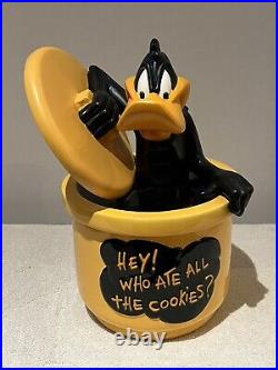 Rare 1996 Daffy Duck Hey Who Ate All The Cookies Looney Tunes Cookie Jar