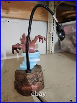 Rare 1996 Warner Bros Looney Tunes Taz the Tasmanian Devil Tornado Desk Lamp