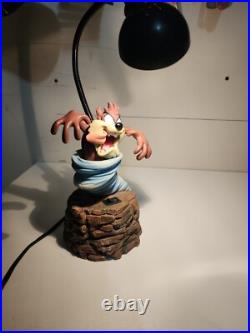 Rare 1996 Warner Bros Looney Tunes Taz the Tasmanian Devil Tornado Desk Lamp