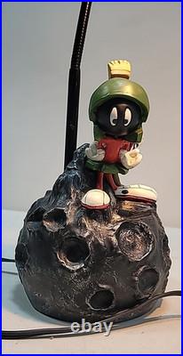 Rare 1997 Marvin the Martian Desk Lamp Gooseneck Adjustable Light Warner Bros