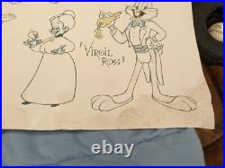 Rare 1997 Warner Bros Lithograph Bugs & Friends (24x36) Signed Virgil Ross Rare 1997 Warner Bros Lithograph Bugs & Friends (24x36) Signed Virgil Ross