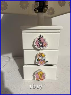 Rare 1999 Warner Bros Looney Tunes Lamp Bugs Bunny, Lola & Tweety Drawers
