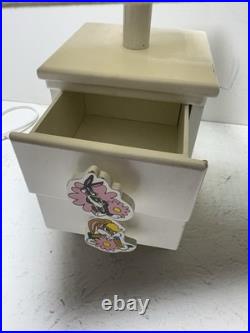 Rare 1999 Warner Bros Looney Tunes Lamp Bugs Bunny, Lola & Tweety Drawers
