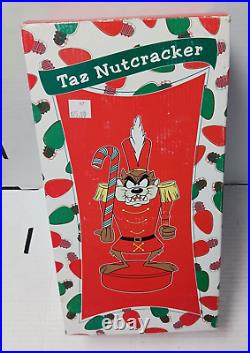 Rare 1999 Warner Bros Looney Tunes Taz Tasmanian Devil Nutcracker Red Christmas