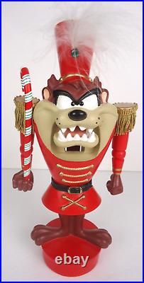 Rare 1999 Warner Bros Looney Tunes Taz Tasmanian Devil Nutcracker Red Christmas