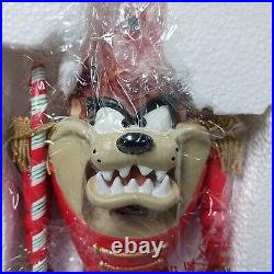 Rare 1999 Warner Bros Looney Tunes Taz Tasmanian Devil Nutcracker Red Christmas