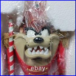 Rare 1999 Warner Bros Looney Tunes Taz Tasmanian Devil Nutcracker Red Christmas