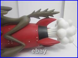 Rare! 2000 Warner Bros. Looney Tunes WILE E COYOTE ON ROCKET Big Figure Statue