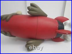 Rare! 2000 Warner Bros. Looney Tunes WILE E COYOTE ON ROCKET Big Figure Statue