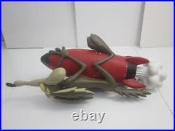 Rare! 2000 Warner Bros. Looney Tunes WILE E COYOTE ON ROCKET Big Figure Statue