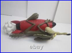 Rare! 2000 Warner Bros. Looney Tunes WILE E COYOTE ON ROCKET Big Figure Statue