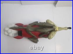 Rare! 2000 Warner Bros. Looney Tunes WILE E COYOTE ON ROCKET Big Figure Statue