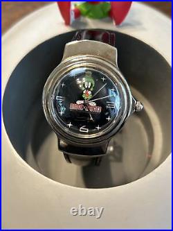 Rare! 50th Anniversary limited edition Marvin The Martian WB Spaceship And Watch
