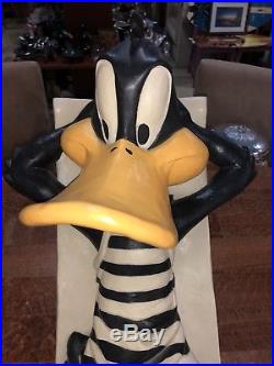 Rare 90s Daffy Duck Austin Sculpture Official Warner Bros Looney Tunes Statue