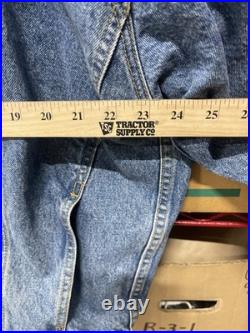 Rare 90s Marvin the Martian Embroidered Denim Jacket Warner Bros Looney Tunes XL