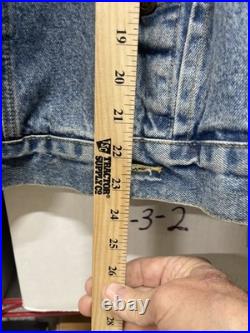 Rare 90s Marvin the Martian Embroidered Denim Jacket Warner Bros Looney Tunes XL