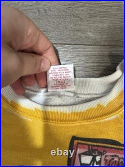 Rare 90s Vintage Tiny Toons Warner Bros Cartoon Character Crewneck Sweatshirt L