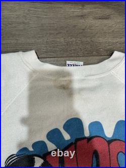 Rare 90s Vintage Tiny Toons Warner Bros Cartoon Character Crewneck Sweatshirt L