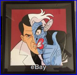 Rare Batman The Animated Series Two Face framed ltd. Lithograph 1996 Warner Bros