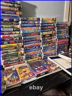 Rare Black Diamond Classic Disney Vhs LOT Of 80 Warner Bros