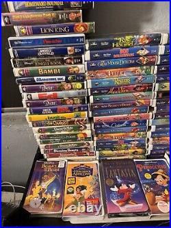 Rare Black Diamond Classic Disney Vhs LOT Of 80 Warner Bros