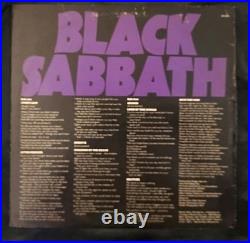 Rare Black Sabbath Master of Reality LP 1st Press Warner Bros EX/EX Recordable