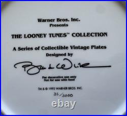 Rare Bugs Bunny Collector Plate Looney Tunes 1992 Warner Bros Cartoon # 35,38,41