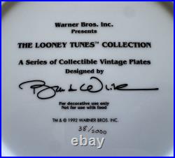 Rare Bugs Bunny Collector Plate Looney Tunes 1992 Warner Bros Cartoon # 35,38,41